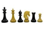 3.7" Emperor Staunton Chessnut & DGT Sensors Compatible Pieces- Chess Pieces Only- Ebonies - Image 7