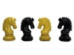 3.7" Emperor Staunton Chessnut & DGT Sensors Compatible Pieces- Chess Pieces Only- Ebonies - Image 4