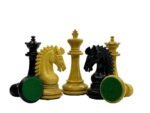 3.7" Emperor Staunton Chessnut & DGT Sensors Compatible Pieces- Chess Pieces Only- Ebonies