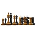 chessnut sensor compatible piece - Antique Warrior 4" Premium Staunton Chess Set in Ebony and Distressed Antiqued Box Wood - Image 3