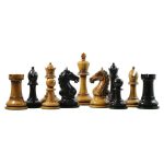 chessnut sensor compatible piece - Antique Warrior 4" Premium Staunton Chess Set in Ebony and Distressed Antiqued Box Wood - Image 6