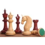 Chessnut Sensors Compatible Pieces 4.6" Bath Luxury Staunton Chess Set - Chess Pieces Only - Bud Rosewood INDIACHESSART - Image 2