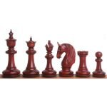 Chessnut Sensors Compatible Pieces 4.6" Bath Luxury Staunton Chess Set - Chess Pieces Only - Bud Rosewood INDIACHESSART