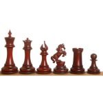 Chessnut Sensors Compatible pieces 4.5" Incitatus Luxury Staunton Chess Set – Chess Pieces Only - Bud Rosewood - Image 2