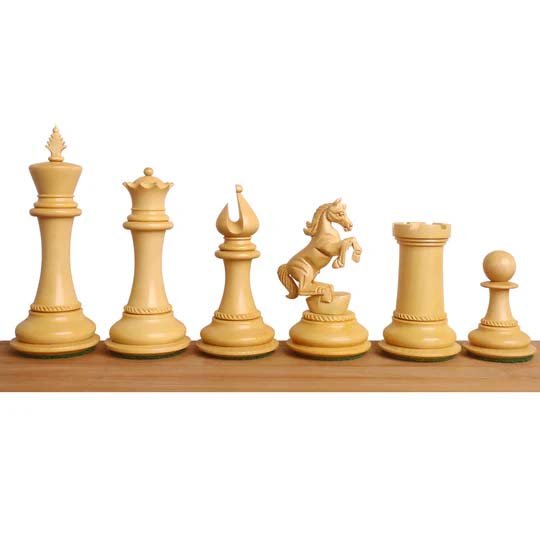 Untitled-7 copy Chessnut Sensors Compatible pieces 4.5" Incitatus Luxury Staunton Chess Set – Chess Pieces Only - Bud Rosewood - Image 1