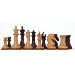 chessnut sensor compatible piece - Signature Series 3.625" Staunton Chessmen in Non-Antiqued/ Mahogany Stained Boxwood - Image 4