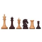 chessnut sensor compatible piece - Signature Series 3.625" Staunton Chessmen in Non-Antiqued/ Mahogany Stained Boxwood - Image 5