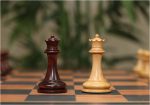 chessnut sensor compatible piece - Signature Series 3.625" Staunton Chessmen in Non-Antiqued/ Mahogany Stained Boxwood - Image 6